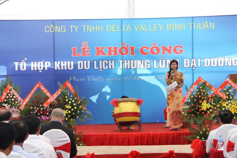 Lễ khởi công Tổ hợp Khu du lịch Thung Lũng Đại Dương do Delta Valley – Bình Thuận làm chủ đầu tư.