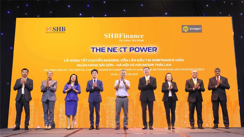 SHB và Krungsri đã hoàn tất việc chuyển nhượng 50% vốn của SHB tại SHBFinance cho Krungsri.