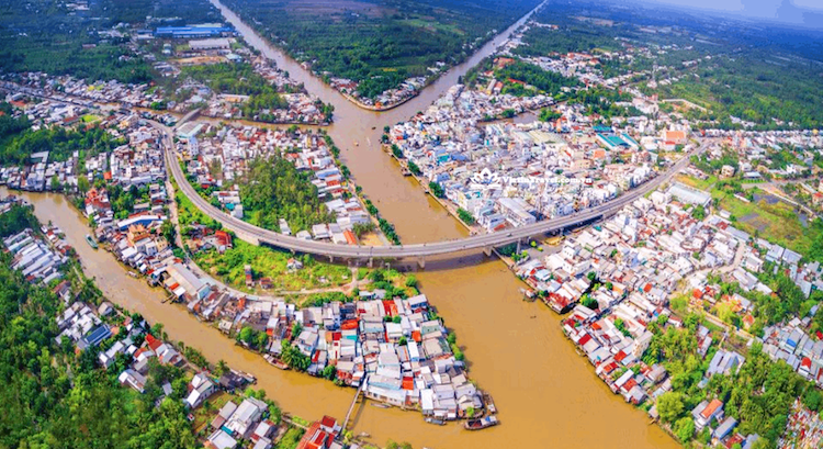 Part of the Mekong Delta region. 