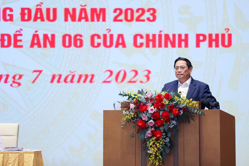 Thủ tướng Phạm Minh Chính phát biểu chỉ đạo tại Hội nghị chiều ngày 12/7/2023.