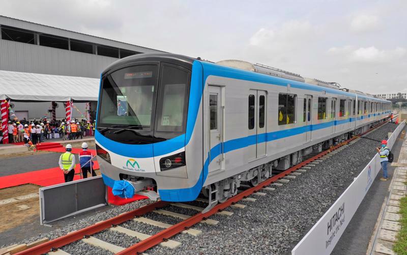 TP.HCM được đề xuất lập 4 ga hàng hóa đường sắt khu vực đâu mối. Ảnh: Tuyến đường sắt đô thị số 1 Bến Thành - Suối Tiên.