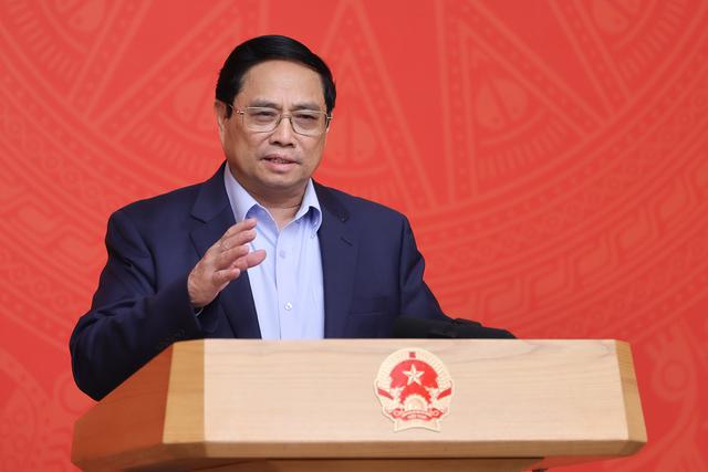 Thủ tướng Chính phủ Phạm Minh Chính phát biểu kết luận tại phiên họp.