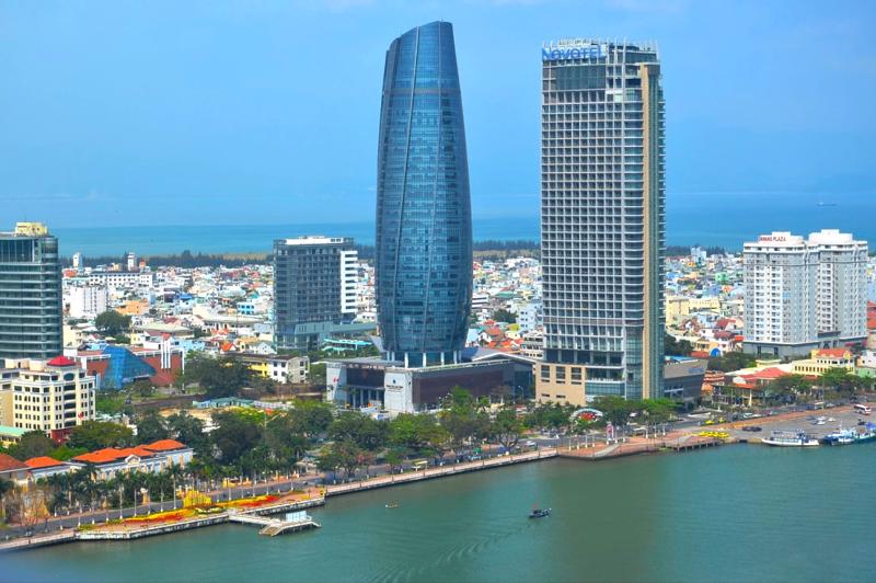 Các tòa cao ốc nằm trên khu vực quận Hải Châu, TP. Đà Nẵng.