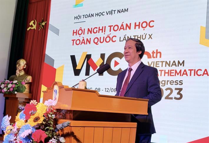 Bộ trưởng Nguyễn Kim Sơn phát biểu tại Hội nghị.