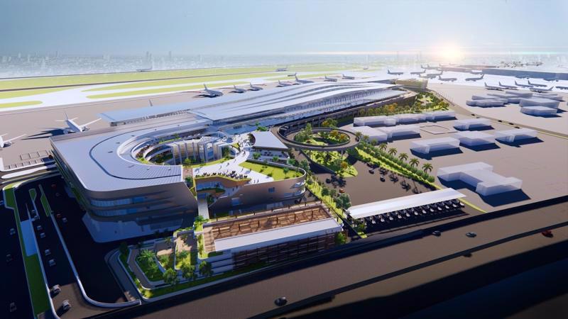 An artist’s impression of the T3 passenger terminal at Tan Son Nhat International Airport in HCMC. Photo: ACV