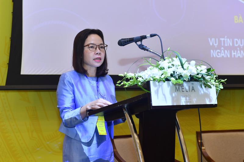 Bà Hà Thu Giang, Vụ trưởng Vụ Tín dụng các ngành kinh tế (Ngân hàng Nhà nước).