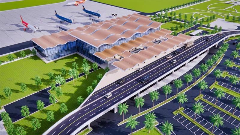 A rendering of Quang Tri Airport.