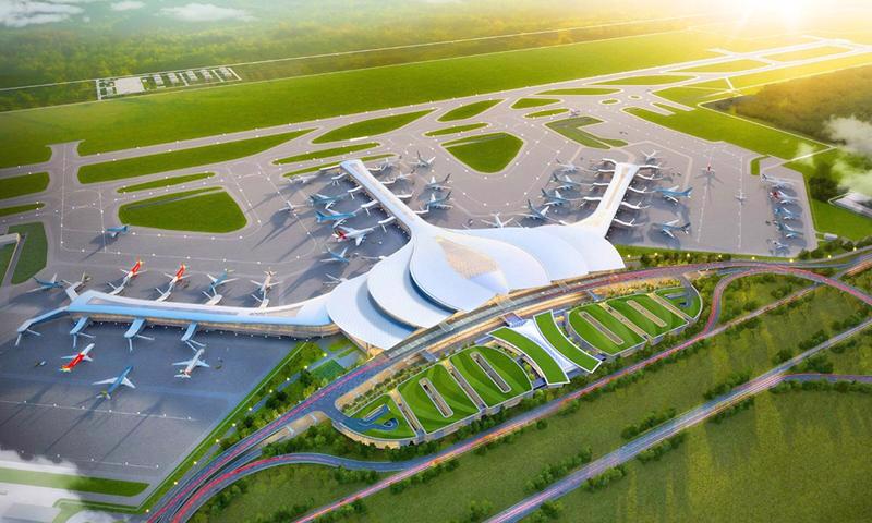 A rendering of Long Thanh International Airport.