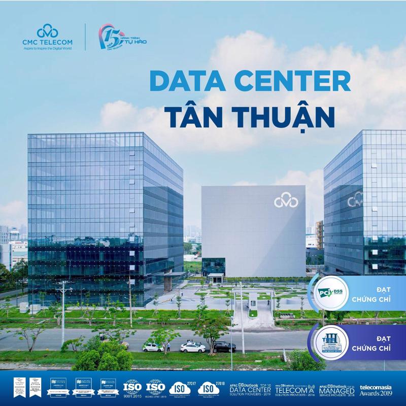 CMC DC Tân Thuận được đánh giá là trung tâm dữ liệu hiện đại nhất Việt Nam hiện nay.