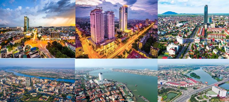 6 thành phố trung tâm của các tỉnh Thanh Hóa, Nghệ An, Hà Tĩnh, Quảng Bình, Quảng Trị, Thừa Thiên Huế