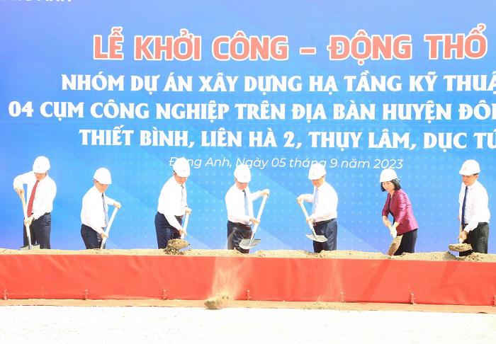 Lễ khởi công 4 cụm công nghiệp tại Hà Nội 