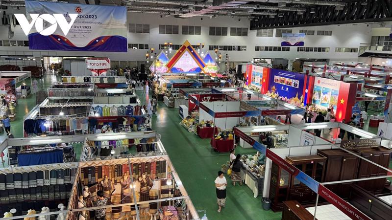 The Vietnam - Laos Trade Fair 2023. (Photo: VOV)