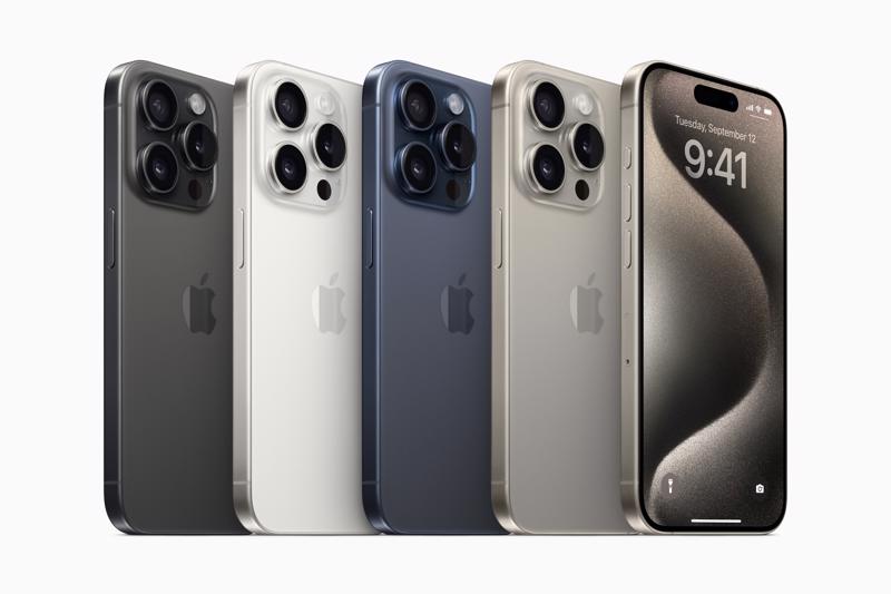 iPhone 15 Pro và iPhone 15 Pro Max sẽ có bốn màu mới titan: đen, trắng, xanh và titan tự nhiên.