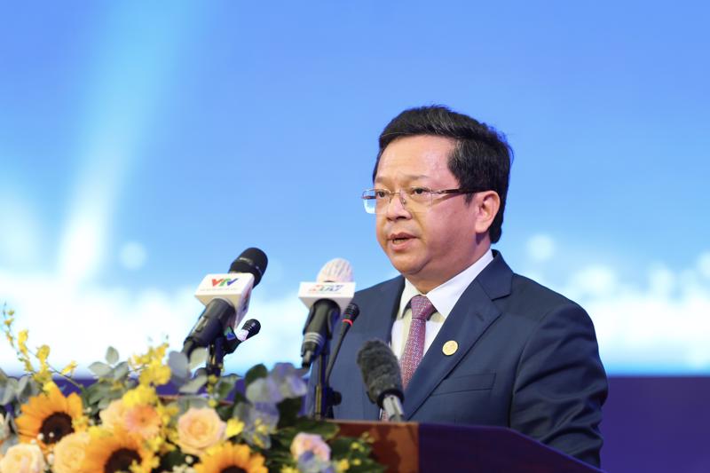 Phó Trưởng Ban Kinh tế Trung ương Nguyễn Đức Hiển tại Diễn đàn Kinh tế TP.HCM sáng 15/9.