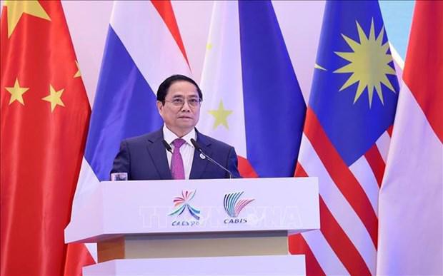Prime Minister Pham Minh Chinh speaks at the opening ceremony. (Photo: VNA)