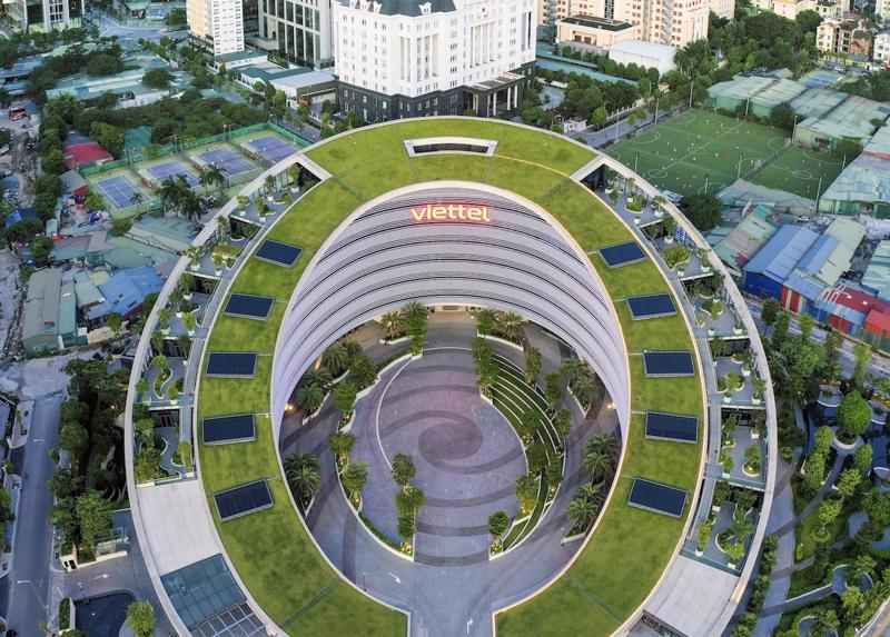 The headquarters of the Viettel Group is certified as meeting standards from the US Green Building Council. 