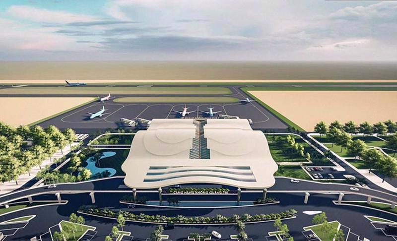 A rendering of Quang Tri Airport.