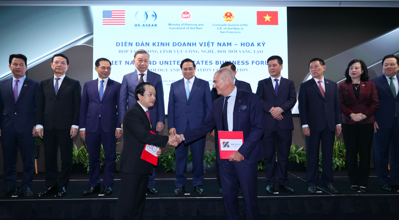 Rikkeisoft announces its $30 million investment in the US in the presence of Prime Minister Pham Minh Chinh.
