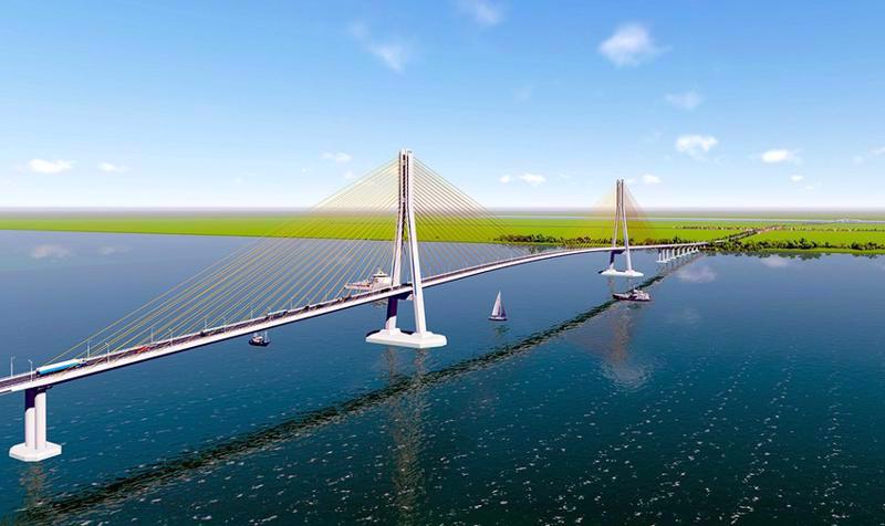 A rendering of Dai Ngai Bridge.