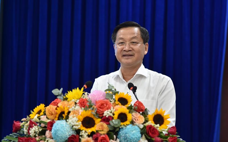 Phó Thủ tướng Lê Minh Khái đề nghị các bộ, ngành, địa phương phải có những hành động cụ thể để nâng cao hiệu quả hoạt động của Hội đồng điều phối vùng. Ảnh: VGP.