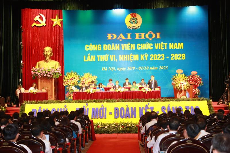 Khai mạc Đại hội Công đoàn viên chức Việt Nam lần thứ VI