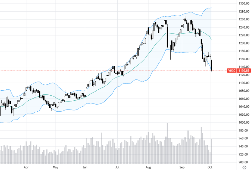 VN30 thủng đáy trong đợt bán tháo dữ dội.