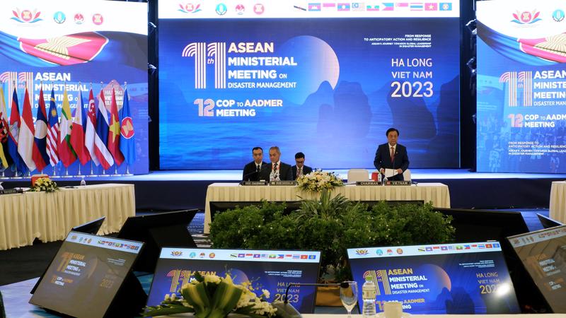 Quang cảnh Hội nghị Bộ trưởng ASEAN về quản lý thiên tai (AMMDM) lần thứ 11, tại Hạ Long.