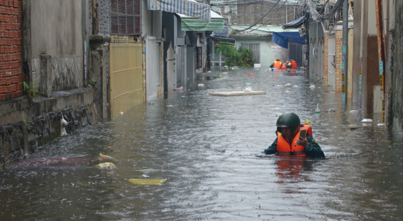 Ngập lụt tại thành phố Đà Nẵng.