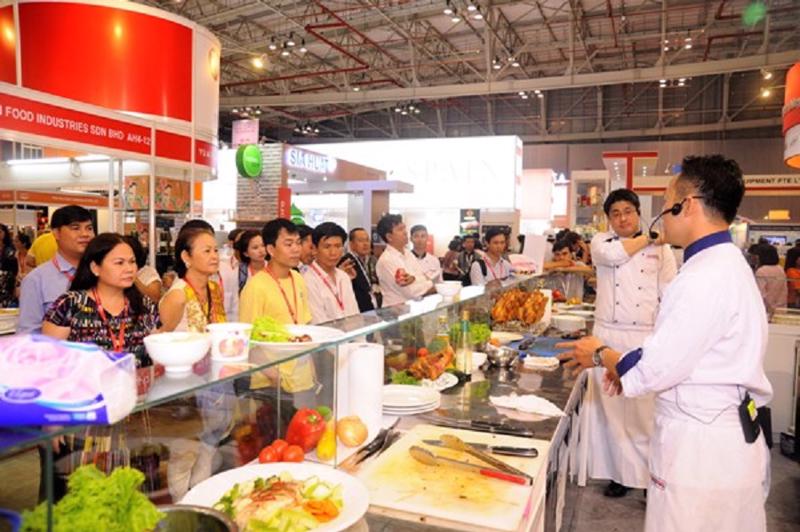 Food & Hotel Vietnam 2022 đã quy tụ được nhiều thương hiệu quốc tế trong ngành khách sạn.