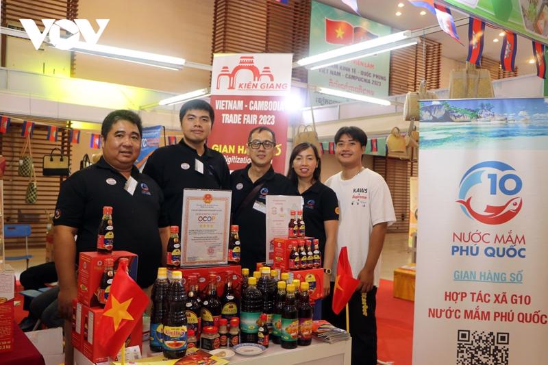 Vietnamese fish sauce on display at VIDEX 2023.