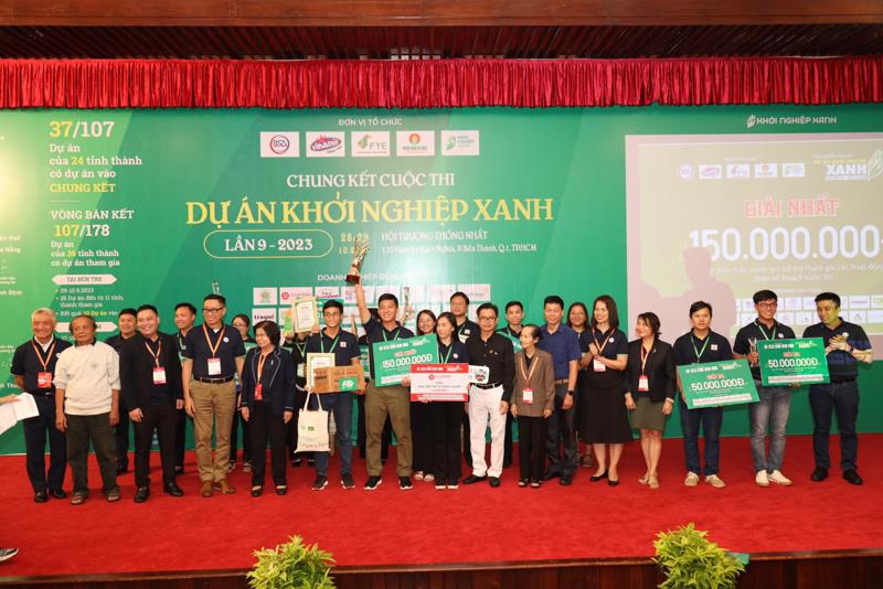 Chung kết Cuộc thi dự án khởi nghiệp xanh năm 2023 diễn ra trong 2 ngày 28-29/10 tại Dinh Thống Nhất TP.HCM.