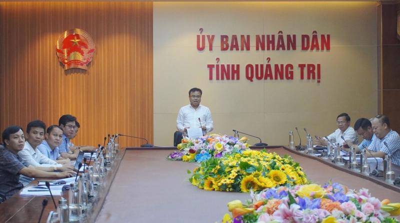 Lãnh đạo tỉnh Quảng Trị tại phiên họp trực tuyến ngày 31/10