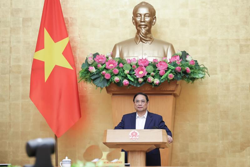 Thủ tướng Phạm Minh Chính: "Chủ động rà soát, kiểm tra, đôn đốc việc thực hiện các nhiệm vụ trọng tâm của năm 2023". Ảnh: VGP.