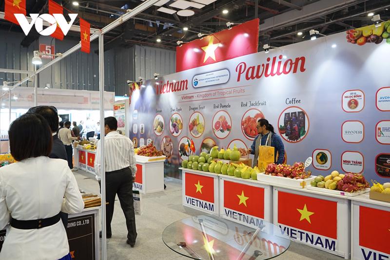 Vietnamese businesses introduce the country’s farm produce at World Food India 2023.