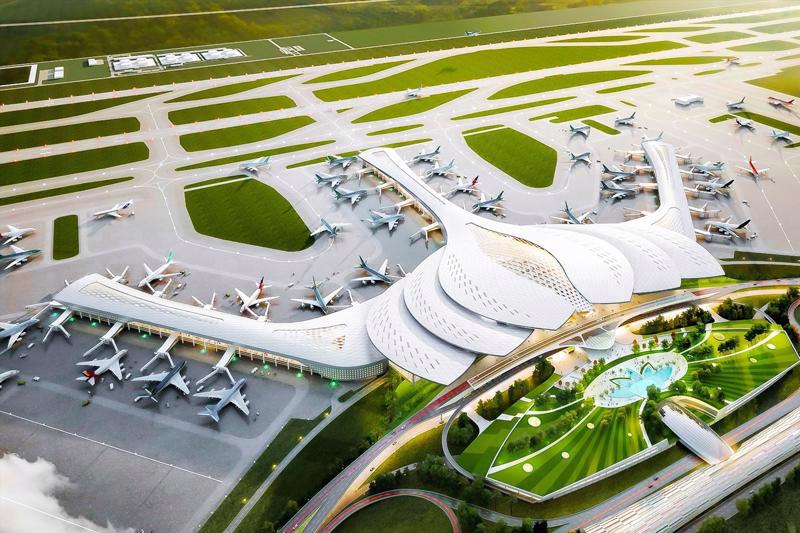 A rendering of Long Thanh International Airport. 
