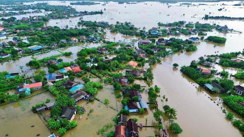 Mưa lũ gây thiệt hại nặng nề tại huyện Hải Lăng, tỉnh Quảng Trị