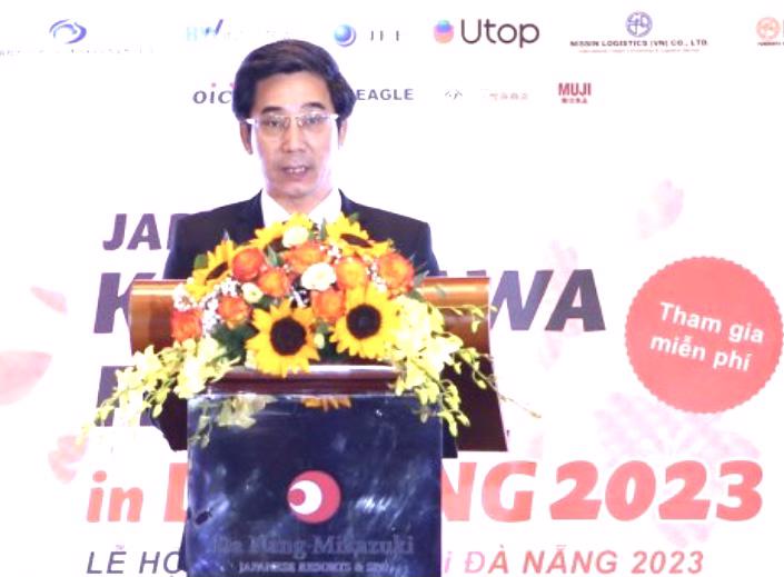 Phó Chủ tịch UBND TP. Đà Nẵng Trần Chí Cường phát biểu tại Ngày hội Kanagawa 2023 tại Đà Nẵng.