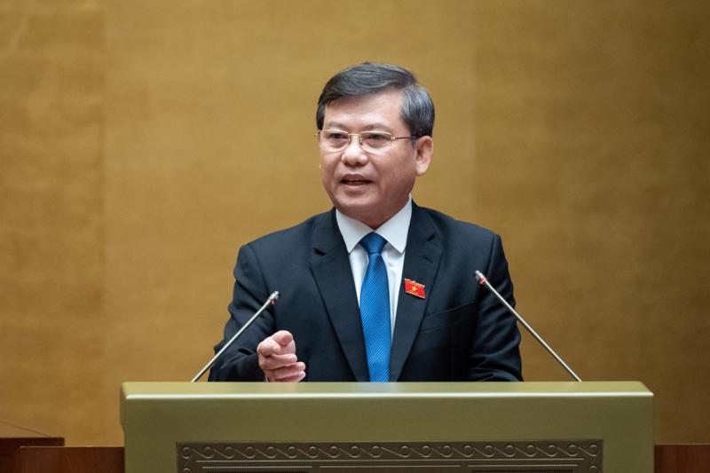 Viện trưởng Viện Kiểm sát nhân dân tối cao Lê Minh Trí giải trình làm rõ những vấn đề đại biểu nêu chiều ngày 21/11/2023. 