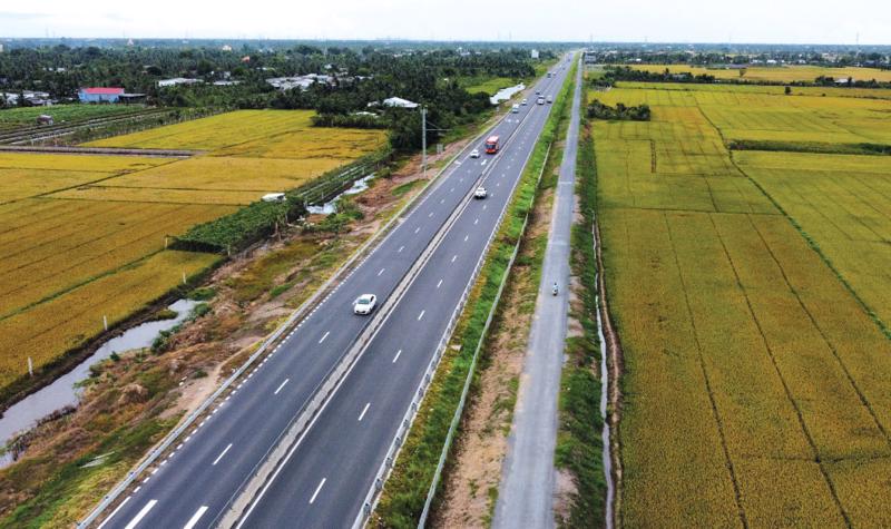 Dự án thành phần 3 đi qua huyện Châu Thành A và huyện Phụng Hiệp (tỉnh Hậu Giang) với tổng chiều dài 36,9 km - Ảnh minh hoạ