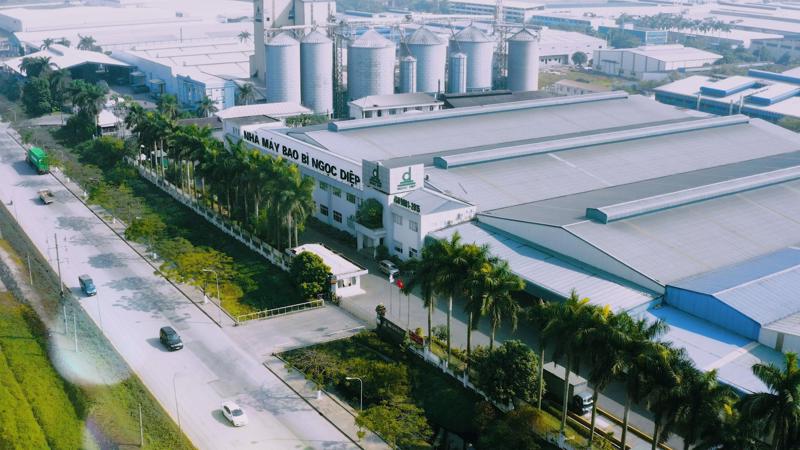 Nhà máy sản xuất quy mô hơn 40.000m2 của Bao bì Ngọc Diệp tại Khu công nghiệp Phố Nối A, Văn Lâm, Hưng Yên. (Ảnh: Bao bì Ngọc Diệp).