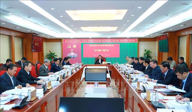 The meeting of the Inspection Commission of the Party Central Committee. Photo: VNA