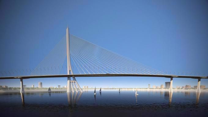 A rendering of Can Gio Bridge, one of the 59 key transport projects proposed for Ho Chi Minh City in the 2024-2030 period. 