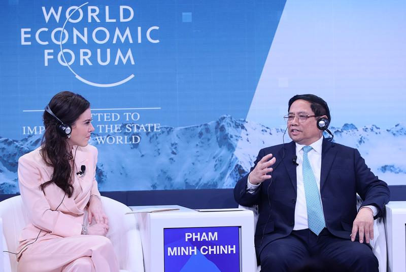 Thủ tướng Phạm Minh Chính tại phiên thảo luận - Ảnh: VGP