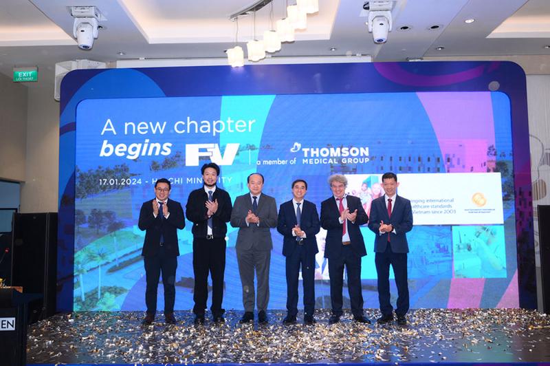 Representatives from the Thomson Medical Group and FV Hospital at the announcement ceremony on January 17 in Ho Chi Minh City. Source: FV Hospital