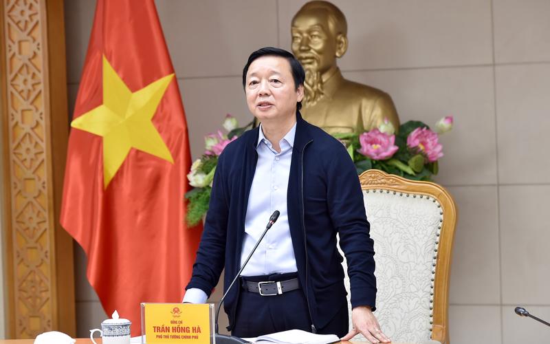 Phó Thủ tướng Trần Hồng Hà tại cuộc họp - Ảnh: VGP