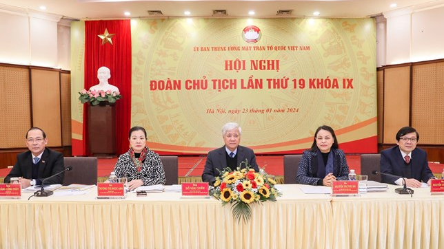 Hội nghị Ủy ban Trung ương Mặt trận Tổ quốc Việt Nam lần thứ 9, khóa IX, nhiệm kỳ 2019-2024 