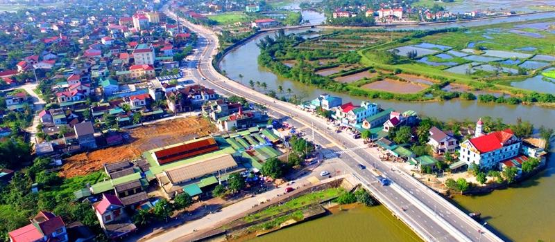 Một góc huyện Thạch Hà, tỉnh Hà Tĩnh