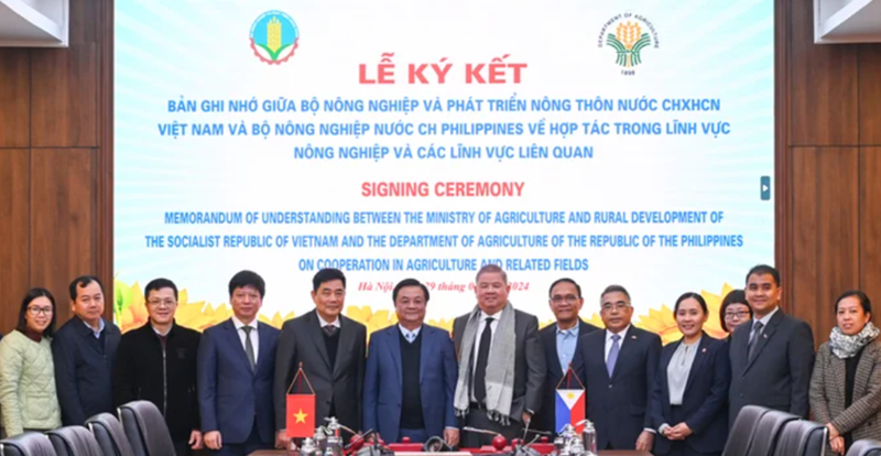 The two countries signed an MoU on agricultural cooperation in Hanoi on January 30. 