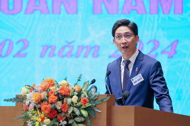 Mr. Ketut Ariadi Kusuma, Head of the World Bank’s Finance, Competition and Innovation Group in Vietnam, addresses the February 28 conference. (Source: VnEconomy)