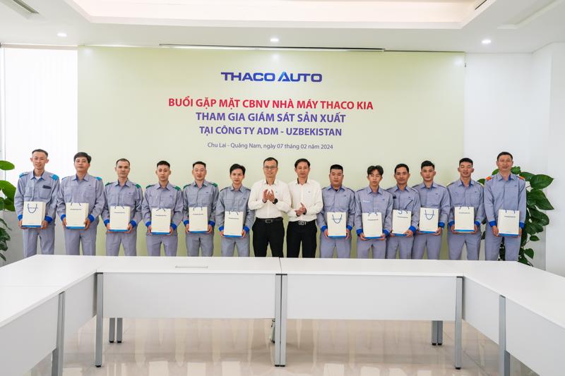 Buổi gặp mặt cán bộ nhân viên THACO KIA tham gia giám sát sản xuất xe KIA tại Uzbekistan.
